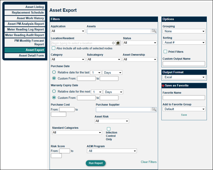 Asset Export